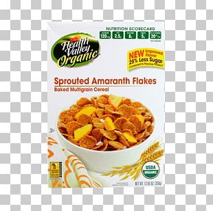 Corn Flakes Breakfast Cereal Organic Food Whole Grain Amaranth Grain PNG