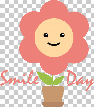 World Smile Day Flower Smiley Face, Cute, Expression, Illustration PNG  Transparent Image and Clipart for Free Download