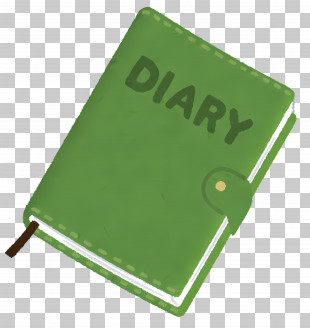Diary Book - Sketch Of A Green Diary PNG