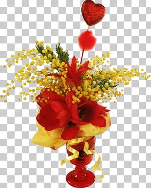 Love Flower Arranging Heart PNG