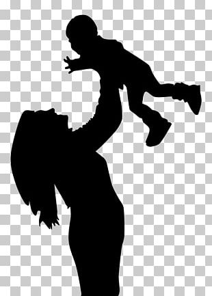 Silhouette Mother Child Drawing PNG, Clipart, Animals, Arm, Art, Black ...