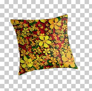Yellow Throw Pillows Cushion Red PNG