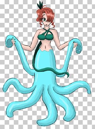 Octopus Cecaelia Ursula PNG