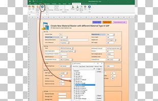 SAP ERP Materials Management Computer Software Form Template PNG