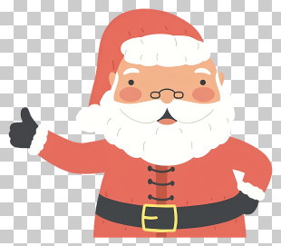 Santa Claus - Santa Claus Giving Thumbs Up PNG