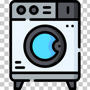 Clothes Washer - Modern Washing Machine Icon For Laundry PNG