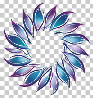 Simple Design - Leaf Wreath Decoration PNG