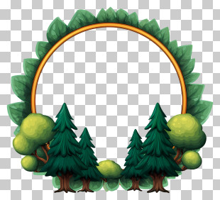 Forest Frame - Forest Frame With Trees PNG
