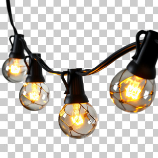String Lights - Warm String Lights For Outdoor Decor PNG