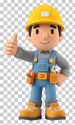 Engineer Giving A Thumb Up - Construction Worker With Thumbs Up PNG