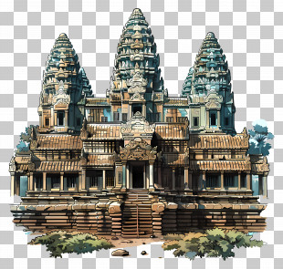 Angkor Wat Temple - Angkor Wat Temple Architecture PNG