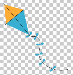 Cartoon Kite - Simple Kite Illustration PNG