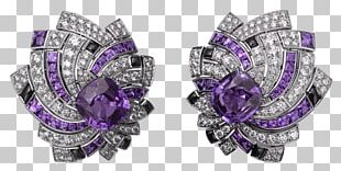 Earring Jewellery Cartier Sapphire Diamond PNG