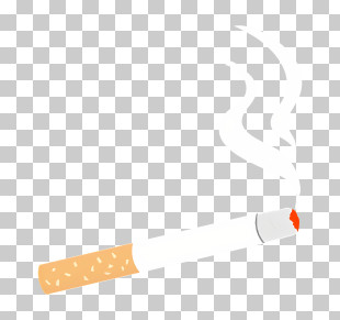 Icon - Illustration Of A Smoking Cigarette PNG