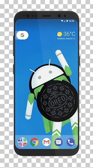 Android Oreo Smartphone Desktop PNG