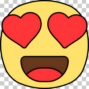 Emoji With Heart Eyes - Smiley Emoji With Heart Eyes PNG