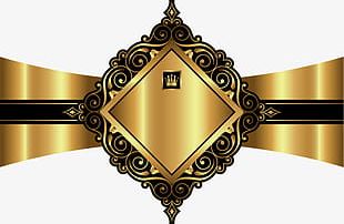 Cartoon Gold Card PNG