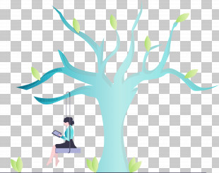 Green Tree Branch Line Plant PNG