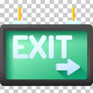 Emergency Exit - Emergency Exit Sign With Arrow Direction PNG