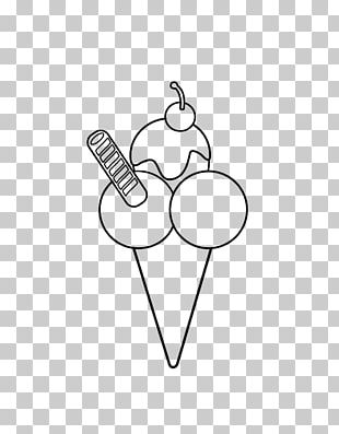 Ice Cream Cones Gelato Drawing Coloring Book Png Clipart Black And