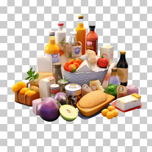 Delicious Groceries - Assorted Groceries And Food Items PNG