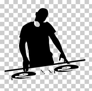 Wall Decal Disc Jockey Sticker Music PNG, Clipart, Black And White ...