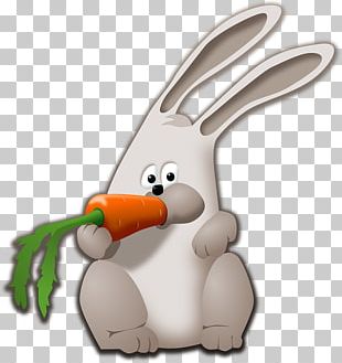 Easter Bunny Leporids Carrot Eating PNG
