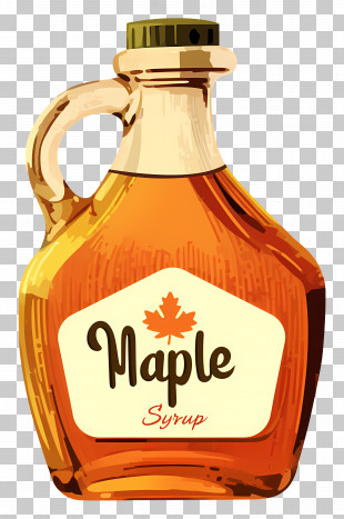 National Maple Syrup Day - Maple Syrup Bottle Illustration PNG