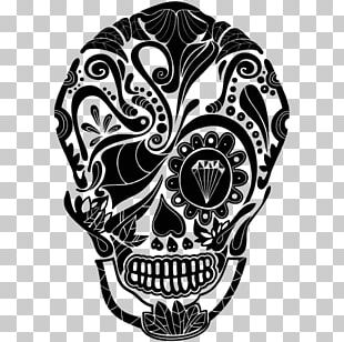 La Calavera Catrina Mexico Skull And Crossbones Day Of The Dead PNG ...