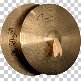 Music - Golden Cymbals For Percussion Music PNG