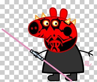 Anakin Skywalker Pig Boba Fett Stormtrooper Fan Art PNG