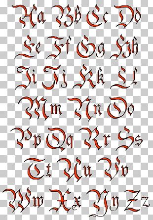Lettering Old English Latin alphabet Tattoo, Flash, angle, white, english  png | PNGWing