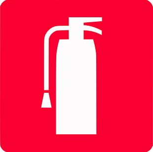 fire extinguisher symbol in plan