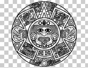 Aztec Calendar Stone Maya Civilization Drawing Mayan Calendar PNG ...