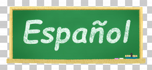 Spanish - Spanish Language Chalkboard PNG