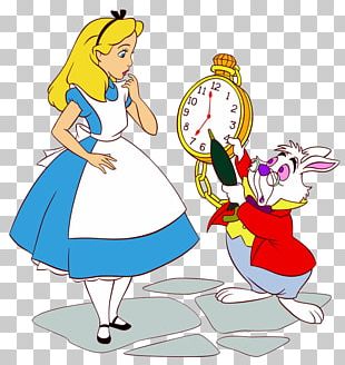 Alice's Adventures In Wonderland White Rabbit The Mad Hatter Through ...