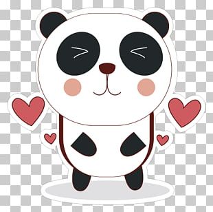 Giant Panda Love PNG, Clipart, Animals, Bear, Black, Cartoon, Couple ...
