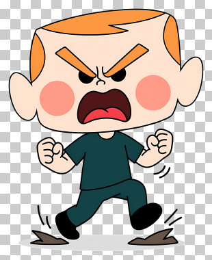 Charlie - Tiny Stomping Angry Kid PNG