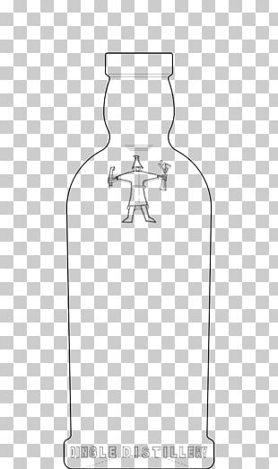 Glass Bottle Line Angle PNG