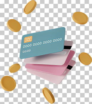 Money - Stack Of Colorful Credit Cards PNG
