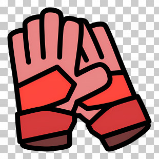 Gloves - Red Protective Gloves PNG