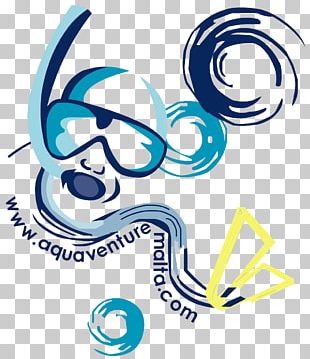 Aquaventure Diving Malta Illustration Underwater Diving Brand PNG