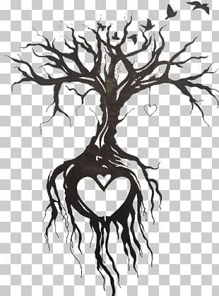 Tree Of Life Tattoo PNG, Clipart, Angle, Art, Black And White, Branch ...