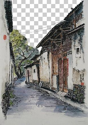 Towns Of The Peoples Republic Of China Fengjing Heshun Town Street PNG