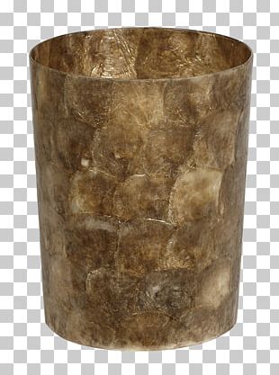 Windowpane Oyster Rubbish Bins & Waste Paper Baskets Seashell Capiz Metal PNG