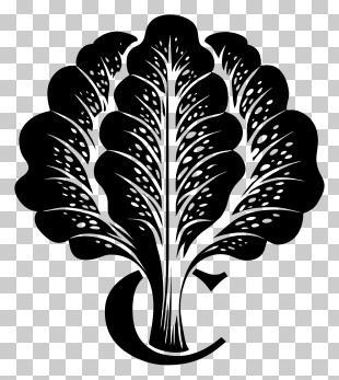 Chard - Black Leaf Design PNG