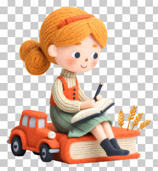 Girl Writing On Book - Girl Writing PNG