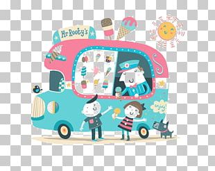 Ice Cream Cone Van Milk PNG