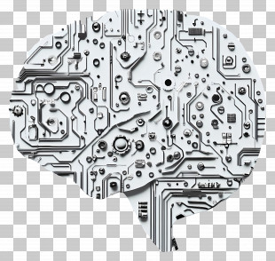 Neural Networks - Technological Circuit Brain For AI Concept PNG