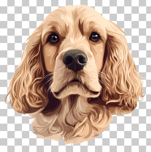 Cocker Spaniel - Cocker Spaniel Portrait PNG